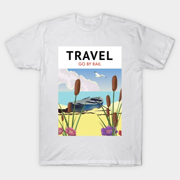 Travel Go by Rail T-Shirt by nickemporium1